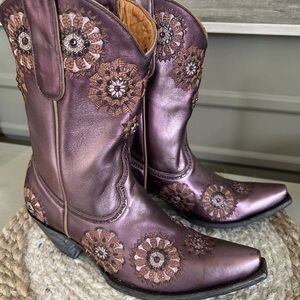 Old Gringo purple spiderweb boots 8.5